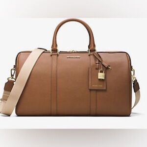 NWT large leather weekender Michael Kors Brown Leather bag